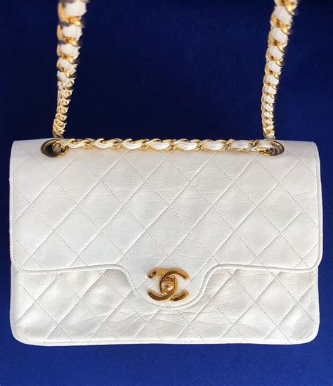 white vintage chanel bag|Vintage Chanel bags 1970s.